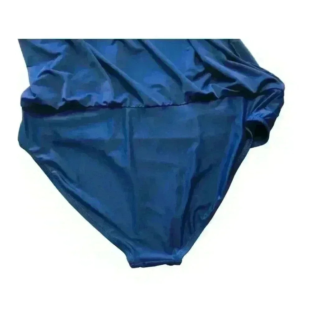 Catalina Tankini Bottoms Swim Skirt 3X (22W-24W) stretch blue - Picture 4 of 7